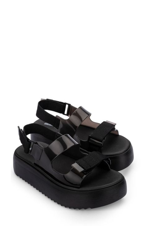 Melissa Brave Papete Platform Sandal available at #Nordstrom Made In Brazil, Retro Inspired, Platform Sandals, The Struts, Brave, Womens Sandals, Brazil, Converse, Water Resistant