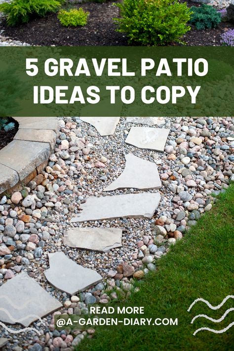 Transform your outdoor space with these 5 gravel patio ideas to copy for your next project. Whether you’re going for a modern minimalist vibe, a cozy rustic retreat, or an elegant entertaining area, gravel is a budget-friendly, versatile solution that adds texture and charm. From sleek layouts framed by lush greenery to fire pit-centered gathering spots, discover inspiring ways to elevate your backyard. Create an inviting, stylish patio that’s perfect for relaxation and hosting guests. Rock Paver Patio, Gravel And Paver Patio, Back Yard Patio Ideas, Pea Gravel Patio Ideas, Gravel Patio Ideas, Pea Gravel Patio, Gravel Landscaping, Drought Resistant Plants, Gravel Patio