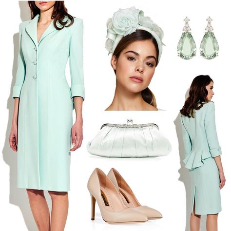 Mint Green Heels Outfit, Green Heels Outfit, Prince James, Royal Outfit, Colour Pallets, James Alexander, Long Pencil Skirt, Royal Clothing, Blouse Designs Indian