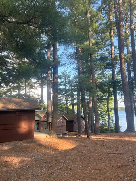 Summer Camp Cafeteria, 2000s Summer Camp Aesthetic, Camping Cabin Aesthetic, Camp Councilor Aesthetic, Summer Camp Buildings, Camp Aesthetic Summer, Wildfire Hannah Grace Aesthetic, Camp Cabin Aesthetic, Vintage Summer Camp Aesthetic