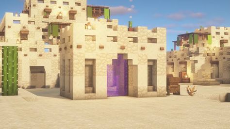 Minecraft Desert Market Stall, Sand Village Minecraft, Minecraft Mediterranean Village, Minecraft Desert Village Ideas, Minecraft Desert Ideas, Desert Village Minecraft, Minecraft Sand Castle, Minecraft Desert City, Minecraft Desert Village