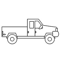 Pickup Truck Outline Truck Drawing Easy, Truck Outline, Robot Drawing, Line Drawing Images, Transportation Unit, Painting Gifts, White Truck, Party Tickets, Truck Coloring Pages