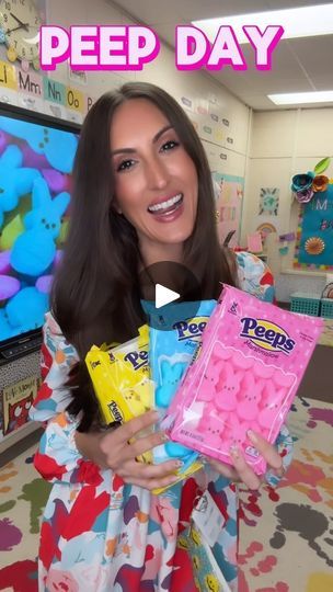 50K views · 3.6K reactions | PEEP day is one of my favorite days and perfect for celebrating spring and Easter with my class! 🩷💐 

Kindergarten teacher resources ideas inspo activities elementary school classroom #teacher #teachersofinstagram #teachersofig #iteachk #iteachtoo #iteach #classroomsetup #classroomideas #classroompinspirations #teacherinspiration #teacherideas #watchmeteach | Kindergartenkitties Connected Page | Selena Gomez · Love On Peep Day Activities, Peeps Activities For Kindergarten, Peeps Experiment For Kids, Kindergarten Peeps Activities, Dissolving Peeps Experiment, Peeps Science Experiment, Elementary School Classroom, Bear Crafts, Teacher Inspiration