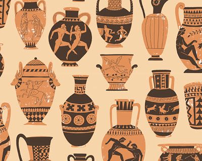 Ancient Greece Fashion, Pottery History, Greek Attire, Greece Goddess, Seed Illustration, Greek Ideas, Ancient Greece Art, Coil Pot, Starověký Egypt