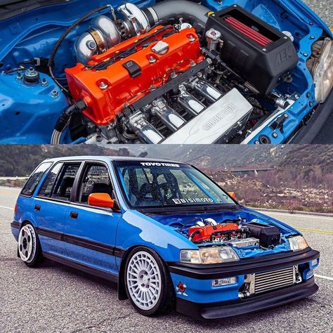 Turn 14 Distribution on Instagram: “This AWD Honda Civic wagon built by @bisimoto is insane! Check out who is tagged to see all the quality brands on this wagon. 🏎️: @bisimoto…” Acura Cars, Super Fast Cars, Civic Hatchback, Station Wagon, Fast Cars, Honda Civic, Dream Cars, Suv Car, Toy Car