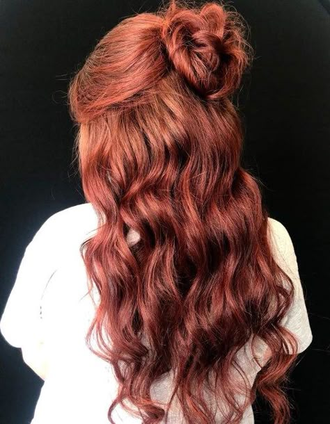 Easy Messy Half Up Half Down Bun Half Up Half Down Bun Messy, Braided Buns Half Up Half Down, Half Up Half Down Messy Bun Wedding Hair, Half Bun Half Down Hair, Half Up Bun Half Down Hair, Half Up Half Down Hairstyles Bun, Prom Hairstyles Half Up Half Down Red Hair, Half Up Bun Hairstyles Wedding, Half Up Bun Curly Hair