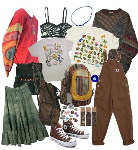 Spiritual Grunge Aesthetic, Hippie Boy, Soft Cottagecore, Skirt Grunge, Brown Converse, Fairycore Dark, Cottagecore Outfit, Cottagecore Mushroom, Grunge Fairycore