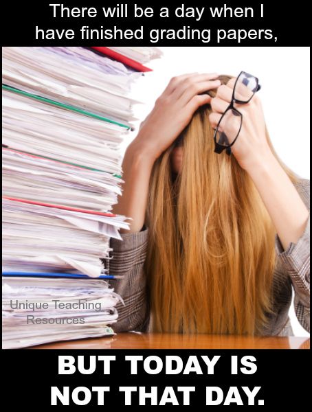 Tired teacher grading a huge pile of papers. Grading Papers Humor, Teacher Humour, Grading Papers, Teacher Tired, Bad Teacher, Teacher Websites, Teacher Quotes Funny, Teaching Humor, Worthy Quotes