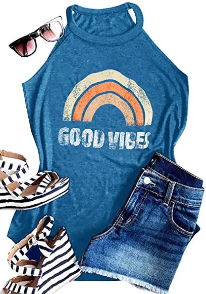 Converse High Tops Outfit, Rocker Tank Tops, High Tops Outfit, Rocker Tee, Tank Tops Summer, Rocker Tank, Graphic Tee Outfits, Womens Fashion Casual Summer, Cute Graphic Tees