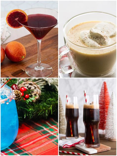 21 Hanukkah Cocktails That Will Light Up Your Holiday Party! Hanukkah Cocktails, Chanukah Cocktails, Salted Caramel Martini, Caramel Martini, Greyhound Cocktail, Porter Beer, Eggnog Cocktail, Honey Cocktail, Blue Martini