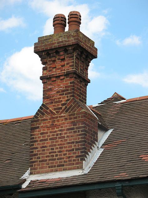 Chimney of the Prince Albert © Stephen Craven :: Geograph Britain and Ireland Medieval Chimney, Brick Wall Decor, Brick Images, Chimney Design, Brick Chimney, Brick Detail, Chimney Cap, Brick Art, British Architecture