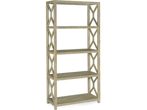 Hooker Furniture Home Office Surfrider Etagere 6015-10443-80 Driftwood Finish, Office Bookcase, Etagere Bookcase, California Casual, Furniture Finishes, Hooker Furniture, Frame Crafts, Mirror Art, High Quality Furniture