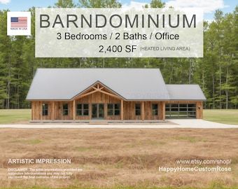 The Rustic Ridge Barndominium With a HIDDEN PANTRY and Carport Complete Plans - Etsy Basic House Plans, Grilling Porch, Concept Plan, House Plan Design, Metal House Plans, Hidden Pantry, Barndominium Plans, Outdoor Grilling, Barn Style House Plans