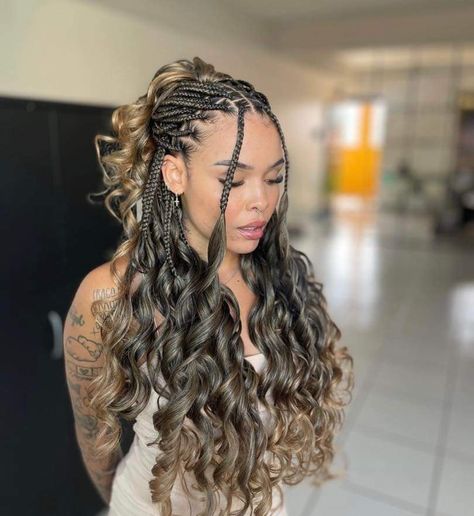 Short Box Braids Hairstyles, French Curl, Goddess Braids Hairstyles, French Braid Hairstyles, Box Braids Hairstyles For Black Women, Braids Hairstyles Pictures, Cute Box Braids Hairstyles, Quick Braided Hairstyles, Protective Hairstyles Braids