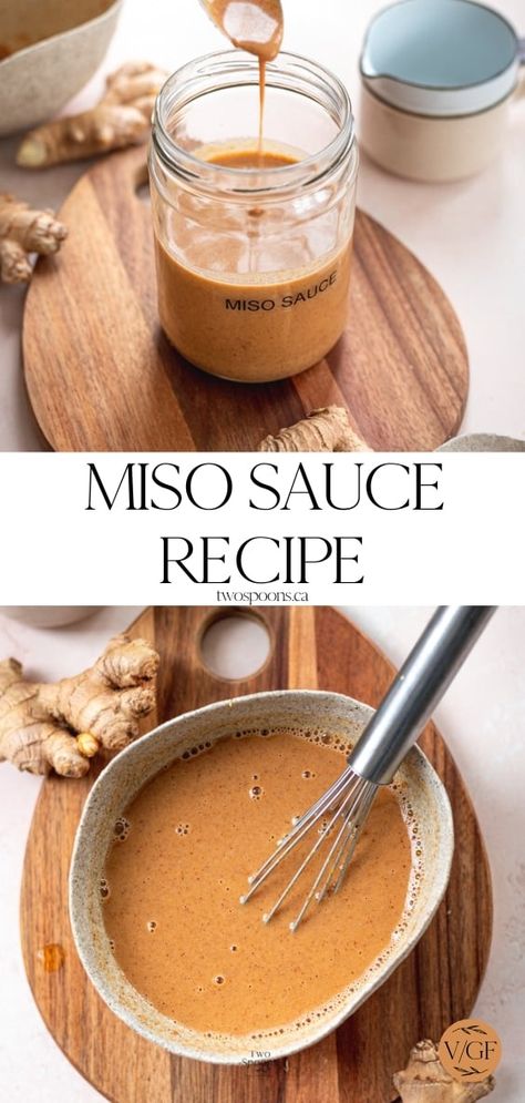 Miso Sauce Recipe - Two Spoons Miso Steak Sauce, Miso Teriyaki Sauce, Ginger Miso Sauce, Creamy Miso Sauce, Sauce For Sushi Bowl, Miso Butter Sauce, Honey Miso Sauce, Miso Sauce For Fish, Miso Cream Sauce