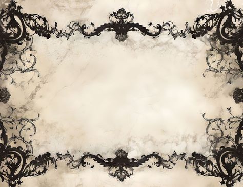 Gothic Background Aesthetic, Gothic Border Design, Emo Core Aesthetic, Borders Aesthetic, Border Design Aesthetic, Victorian Gothic Aesthetic, Vintage Overlay, Gothic Background, Doll Backgrounds