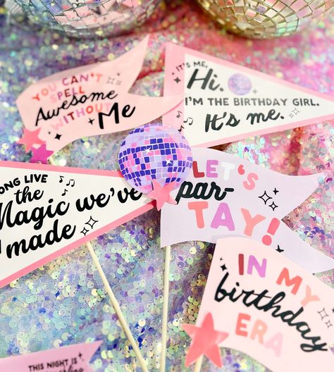 Birthday Par-Tay prep for my little Taylor-tot. If you need fun party decor check out @the.lettervee shes got cutest digital shop for all occasions 🖤 : : : : #swiftie #taylorswift #taylortot #partay #partydecor #partyplanning #3rdbirthday #swiftieforever #partytime #partyideas #toddlermom #girlmom #digitalillustration #digitaldownload #smallbusiness #shopsmall Taylor Swift Party Decor, Swiftie Birthday Party, Taylor Swift Birthday Party Ideas Decoration, Fun Party Decor, Popstar Party, Taylor Swift Birthday Party, Taylor Swift Birthday Party Ideas, Swift Party, Movie Night Birthday Party