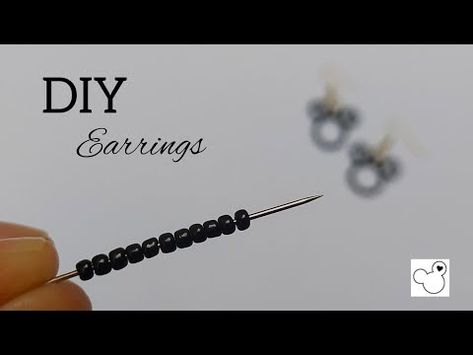 Quick 1-Minute Guide: Charming Beaded Mickey Mouse Earrings | DIY Craft Tutorial - YouTube Beaded Mickey Mouse Earrings, Beaded Mickey Mouse, Mickey Mouse Jewelry, Mouse Earrings, Mickey Earrings, Mickey Mouse Earrings, Beaded Earrings Tutorials, Diy Craft Tutorials, Mickey Head