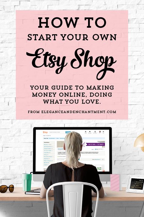 How to Start your own Etsy Shop. 10 Steps to turning your hobby into a business. Making Money On Etsy, Seo Blog, Blog Planning, Street Workout, Marketing Website, Marketing Online, Etsy Business, Small Business Ideas, Fashion Business