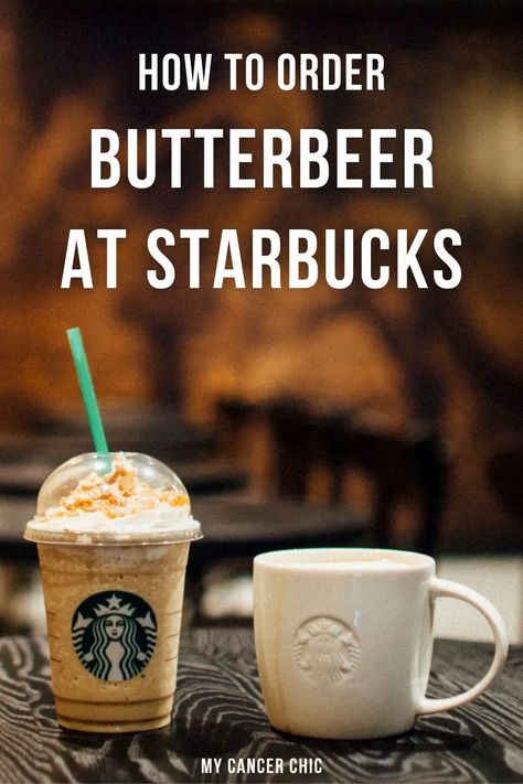 Butter Beer Starbucks Drink, Butterbeer Starbucks Recipe, Butterbeer Starbucks, Starbucks Butterbeer Recipe, Butterbeer Coffee, Dairy Free Starbucks Drinks, Hot Butterbeer Recipe, Frozen Butterbeer Recipe, Starbucks Hot Drinks