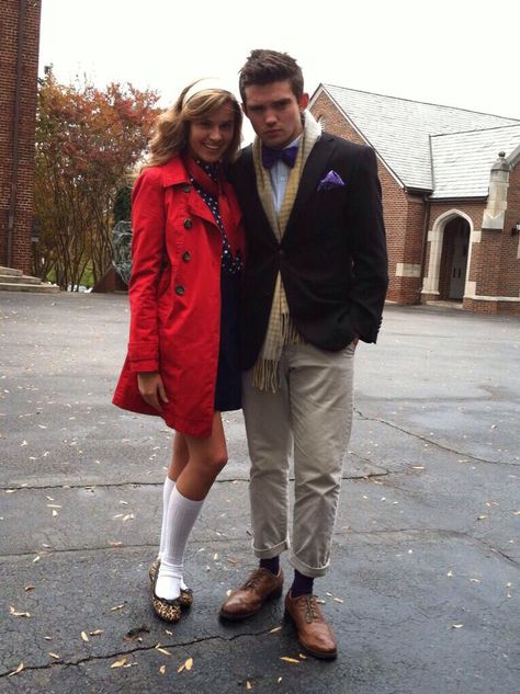 Chuck and Blair Halloween costume Blair Halloween Costume, Blair Costume, Gossip Girl Halloween Costume, Halloween Costume Ideas For Adults, Which Costume, Tv Show Characters, Show Characters, Diy Couples Costumes, Stile Blair Waldorf