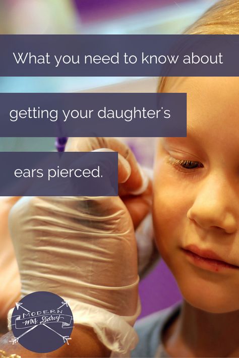 Here's what you need to know about getting your daughter's ears pierced. (Hint: It doesn't have to be scary!) Kids Ear Piercing, Ear Piercing Care, Claires Ear Piercing, Getting Ears Pierced, Peach Pink Wedding, Getting Your Ears Pierced, Dollar Diy, Small Silver Earrings, Infinity Knot Ring