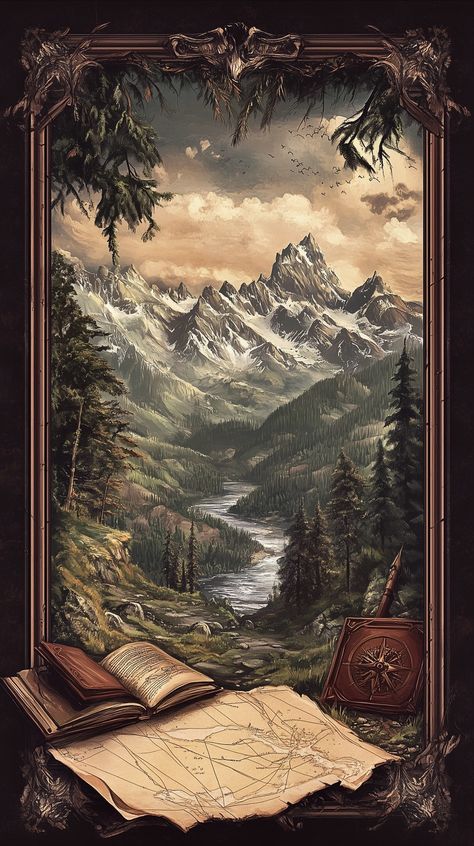 The Hobbit Wallpaper Iphone, Lord Of The Rings Phone Wallpaper, Cottagecore Pc Wallpaper, Dnd Lockscreen, D&d Wallpaper, Dnd Aesthetic Wallpaper, Fantasy Lockscreen, Hobbit Aesthetic Wallpaper, Vintage Wallpaper Lockscreen