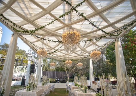 Pastel Theme Wedding, Shadi Decor, Gazebo Wedding Decorations, Backdrop Photobooth, Ceiling Drapery, Boho Wedding Backdrop, Night Wedding Decor, Weddings Idea, Wedding Entrance Decor