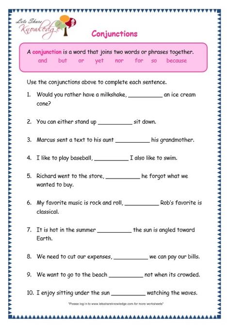 Conjunctions Worksheets For Grade 6 Conjunctions Worksheet Class 4, Conjunction Worksheet, Conjunctions Activities, Complex Sentences Worksheets, Conjunctions Worksheet, Punctuation Worksheets, Coordinating Conjunctions, Worksheets For Grade 3, Grammar For Kids