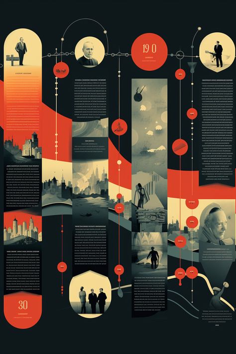 The Age Of Exploration, Film Infographic Design, Museum Infographic Design, Dark Infographic Design, Art History Timeline Infographic, History Poster Design Layout, Timeline Editorial Design, Timeline Infographic Design History, Timeline Design Ideas Layout