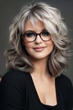 Hair Styles Women Over 50 Medium, Older Women Hairstyles Medium Over 60 Shoulder Length, Medium Length Gray Hair With Layers, 50 Plus Hairstyles Over 50 Older Women, Very Layered Hair Medium Over 50 2024, Shag Haircut Over 50, Long Hair With Short Layers All Over, Hair Styles Over 50 Fifty Not Frumpy, Layered Haircuts For Women Long