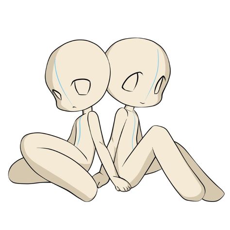 Cute Best Friend Pfp Matching, Bff Poses Drawing, Duo Art Base Couple, Two Best Friends Drawing Base, Cute Body Base Drawing, Friends Sketch, Body Base Drawing, Creative Drawing Prompts, Drawings Of Friends