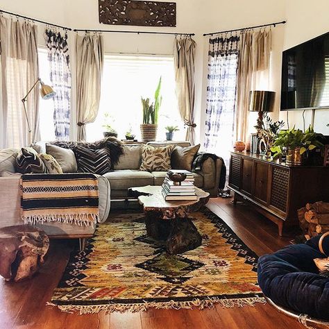 Warm Home Decor, Furniture Movers, Hippie Home Decor, Bohemian Living Room, Style Deco, Home Modern, Corner Sectional, Boho Living, Boho Living Room