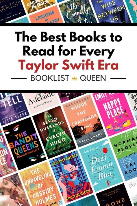 For all you Swiftie bookworms, here are all the best books for every Taylor Swift Era. Find out what to read based on your favorite Taylor Swift song. From Taylor Swift book recommendations to books that are like Taylor Swift songs, add all the best Taylor Swift books to your reading list. Books For Taylor Swift Fans, Swiftie Books, Taylor Swift Albums As Books, Taylor Swift Book Display, Taylor Swift Library, Books To Read If You Like Taylor Swift, Taylor Swift Book Recommendations, Taylor Swift Bucket List, Books Based On Taylor Swift Songs