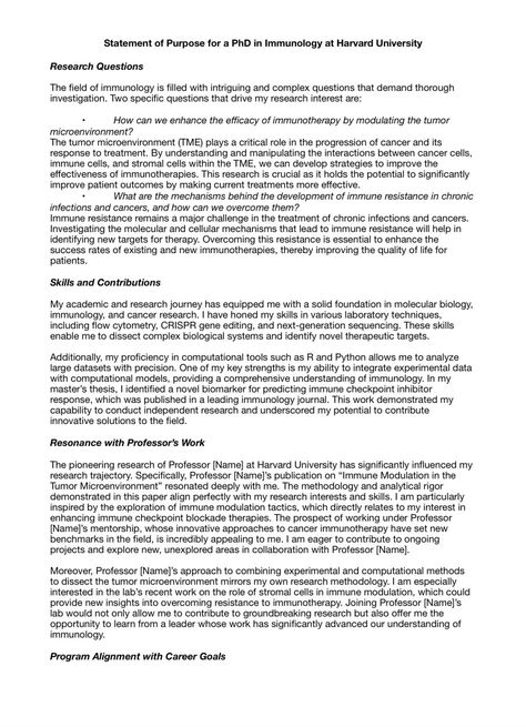 Your Grad Coach on LinkedIn: STATEMENT OF PURPOSE sample for a PhD in IMMUNOLOGY at Harvard University… Statement Of Purpose, Interview Prep, Depth Of Knowledge, Research Assistant, Research Question, Decision Making Skills, Google Scholar, Research Skills, Organization Diy