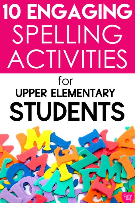 Get 10 fun and engaging ideas for spelling practice activities for your 3rd, 4th, and 5th graders! From fun games to creative worksheets to out of the box spelling activities, you will love this list to get your started with fun spelling practice. The perfect way to get your students ready for the big spelling bee or test from their weekly spelling list of words! Spelling Word Games 3rd Grade, Spelling Practice Ideas, Make Spelling Words Fun, Fun Ways To Study Spelling Words, Ways To Practice Spelling Words, Spelling Activities 3rd, Spelling Activities 4th Grade, 3rd Grade Spelling Activities, Spelling Activities For 5th Grade