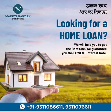 Looking for a home loan? We help you to get the best one. We guarantee you the lowest interest rate Call- +91-9311086611 +91-9311076611 #marutinandan #marutinanenterprises #marutinandanenterprise #homeloan #loan #homeloans #homeloandspecialist #homeloanpreapproval Home Loan Poster, Home Loan Advertising, Canada Money, Posters Layout, Standee Design, Graphic Design Posters Layout, Loan Money, Quick Loans, Instant Loans