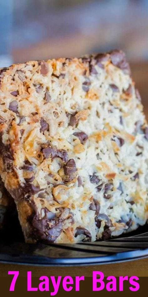 Seven Layer Bars Layer Bars Recipe, Seven Layer Bars, Magic Cookie Bar Recipe, 7 Layer Bars, Easy Bar Recipes, Dessert Christmas, Layer Bars, Holiday Baking Recipes, Square Recipes