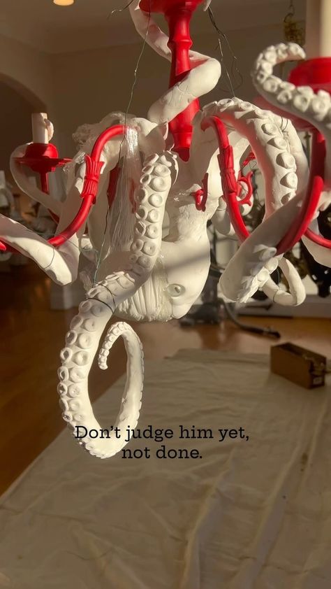 A Chandepuss tutorial but sooo much more. #sculpture #sculptures #sculpting #resin #resinart #resinartwork #artistsoninstagram #artist… | Instagram Octopus Chandelier, Chandelier Diy, Artist Instagram, Diy Chandelier, Resin Artwork, Illusion Art, Resin Art, Dark Academia, Octopus