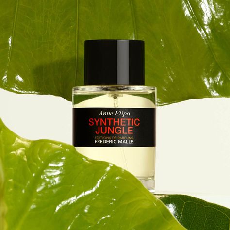 Synthetic Jungle | Anne Flipo | Frederic Malle Online Frederic Malle Perfume, Patchouli Scent, Frederic Malle, Black Currants, Signature Scent, Ylang Ylang, Lily Of The Valley, Perfume Bottles, Composition