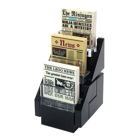 News stand idea Lego Town Ideas, Lego City Ideas, Lego House Ideas Furniture, Lego Aesthetic, Lego Zoo, Lego Batmobile, Lego Factory, News Stand, Lego House Ideas