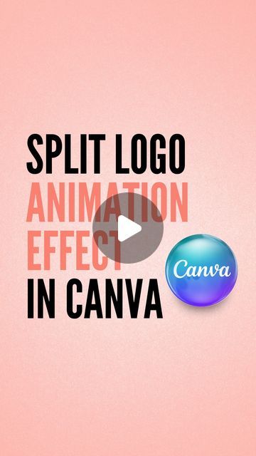 Kat Cornell | Canva + Social Media Tips on Instagram: "Try this split logo animation in Canva!😱

Take your logos to a whole new level by creating this fun animation! Depending on the type of logo you have, you can split it horizontally or vertically. Then just place your desired slogan or message inside.

👇🏻What do you think of this animation effect? Tell me in the comments below!

📫Get weekly Canva video tutorials delivered right to your inbox! Link in bio.
🩵FOLLOW me @thecreativekatstudio for more Canva tips!

#canva #canvatips #canvahacks #canvassador #canvacoach #animation #logo" Animation Tutorial, Social Media Tips, Social Media, ? Logo, Canvas, Instagram