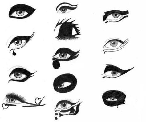 I wish I could wear these at work. Lady Gaga Concert, Lady Gaga Makeup, The Fame Monster, Eyeliner Products, Perfect Eyeliner, Eyeliner Styles, Goth Makeup, Born This Way, Eye Drawing