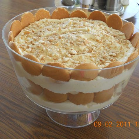 The Best Banana Pudding Recipe | Allrecipes Company Desserts, The Best Banana Pudding, 4 Bananas, Easy Banana Pudding, No Bake Banana Pudding, Wholesome Stuff, Banana Pudding Recipe, Vanilla Wafer, Best Banana Pudding