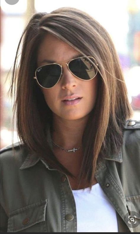 Medium Layered Hair, Long Bob Haircuts, Caramel Hair, Amazing Hair, Bob Haircuts, Beauty Stuff, Medium Hair Cuts, Shoulder Length Hair, Fresh Cut