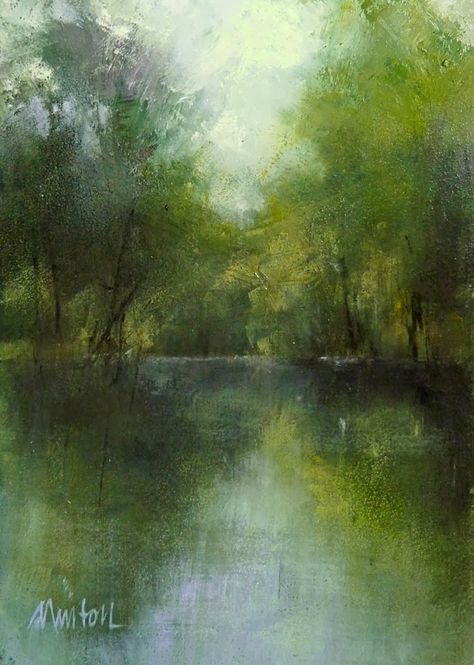 BARBARA BENEDETTI NEWTON PAINTINGS: Simple Truth: Respite Paintings Simple, Pastel Landscape, Watercolor Trees, Design Book, Water Painting, Daily Paintworks, Pastel Art, Pastel Painting, Watercolor Landscape