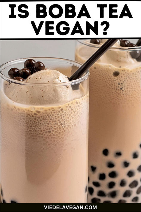 IS BOBA TEA VEGAN Vegan Boba, Boba Tea Recipes, Boba Tea Recipe, Bubble Tea Recipe, Vegan Guide, Vegan Drinks, Tea Recipe, Boba Tea, Perfect Plants