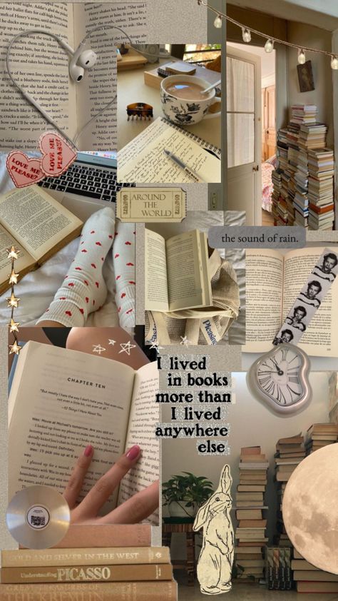 #books #aesthetic #vintage #vibes Books Aesthetic Vintage, Collage Vision Board, Coffee Collage, Aesthetic Vision Board, Author Dreams, Board Wallpaper, Life Goals Future, Vision Board Wallpaper, Career Vision Board