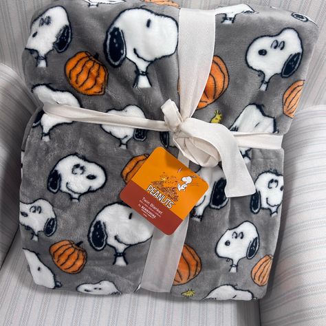 Peanuts Autumn Fall Twin Throw New 60x90 New !!! Peanuts Halloween Twin Throw New, Snoopy And Friend Great Gray Twin Blanket Haunted Home Decor Twin Bedding Kids Cute Fall Blankets, Autumn Gifts Ideas, Cute Halloween Blankets, Autumn Care Package, Small Halloween Decor, Peanuts Autumn, Autumn Gift Basket, Halloween Decor Aesthetic, Fall Aesthetic Decor