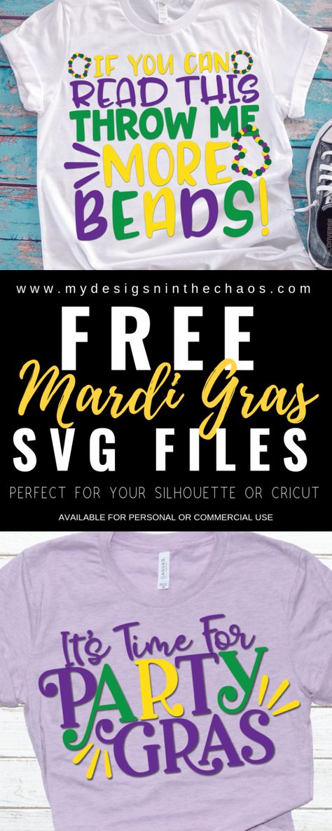 Free Mardi Gras SVG Files - My Designs In the Chaos Mardi Gras Shirts Vinyl, Mardi Gras Svg Files, Kids Mardi Gras Shirt, Mardi Gras Makeup, Mardi Gras Centerpieces, Mardi Gras Crafts, Mardi Gras Food, Expressions Vinyl, Mardi Gras Svg